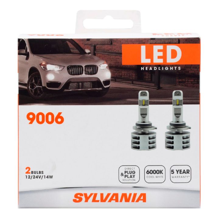 9006LED.BX2 9006 Sylvania LED Headlight Bulbs, 2-pk