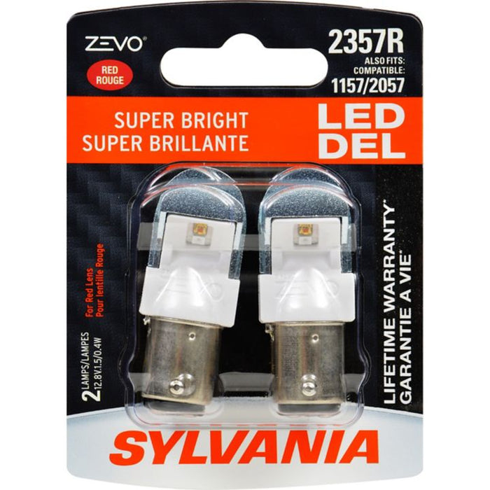 2357RLED.BP2 2357R Red Sylvania ZEVO® LED Mini Bulbs