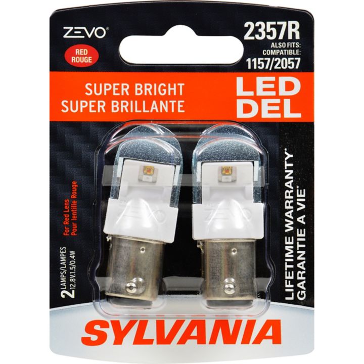 2357RLED.BP2 2357R Red Sylvania ZEVO® LED Mini Bulbs