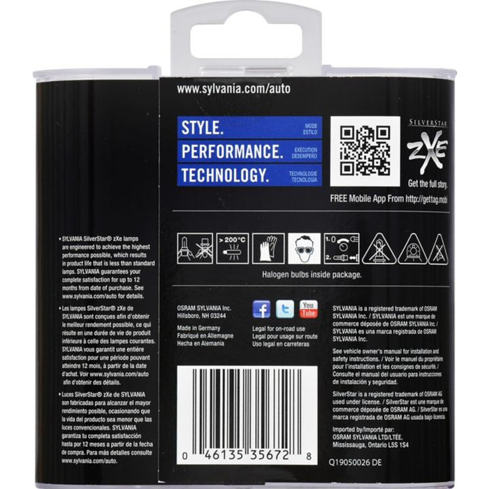 9007SZ.PB2 9007 Sylvania SilverStar® zXe Headlight Bulbs, 2-pk