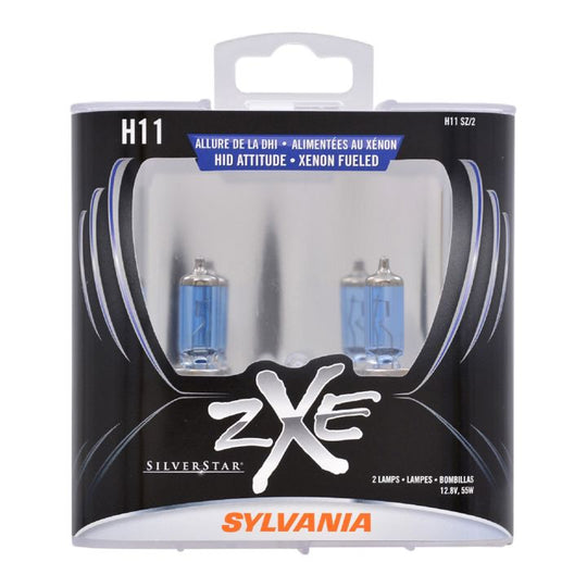 H11SZ.PB2 H11 Sylvania SilverStar® zXe Headlight Bulbs, 2-pk