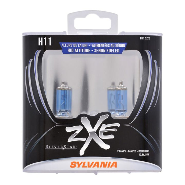 H11SZ.PB2 H11 Sylvania SilverStar® zXe Headlight Bulbs, 2-pk