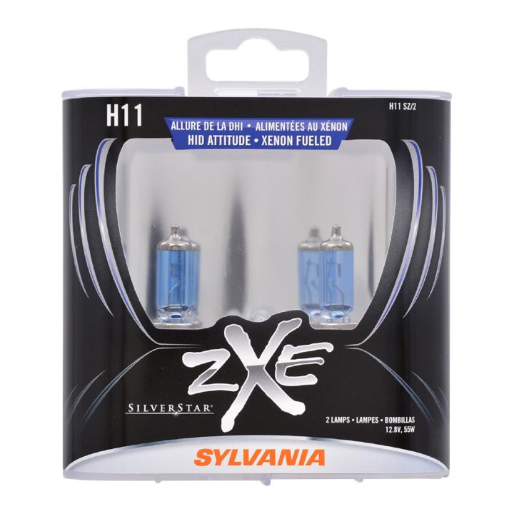 H11SZ.PB2 H11 Sylvania SilverStar® zXe Headlight Bulbs, 2-pk