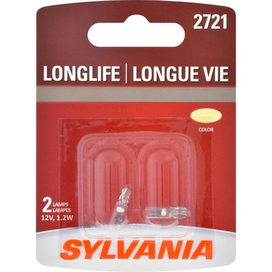 2721LL.BP2 2721 Sylvania Long Life Mini Bulbs