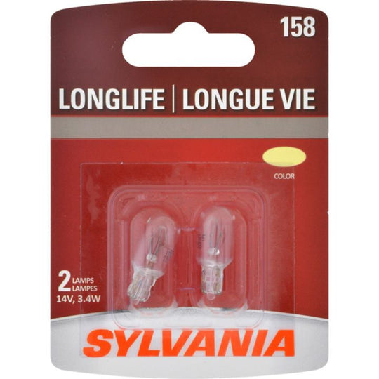 158LL.BP2 158 Sylvania Long Life Mini Bulbs