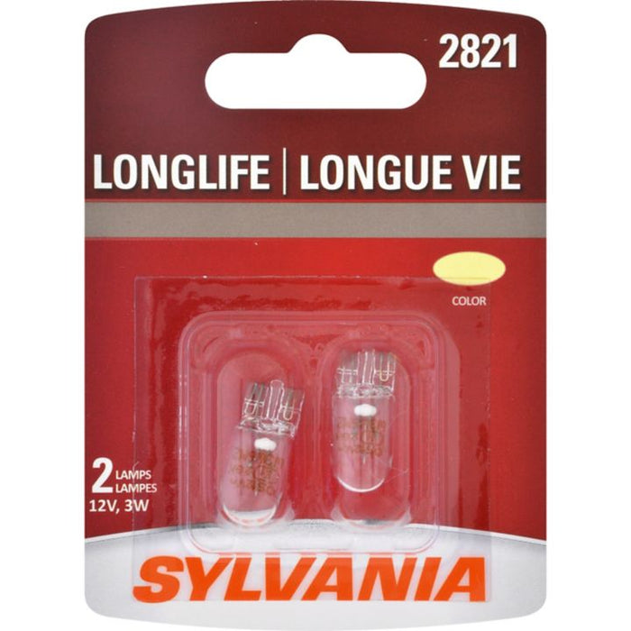 2821LL.BP2 2821 Sylvania Long Life Mini Bulbs