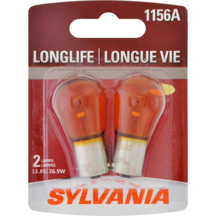 1156ALL.BP2 1156A Amber Sylvania Long Life Mini Bulbs