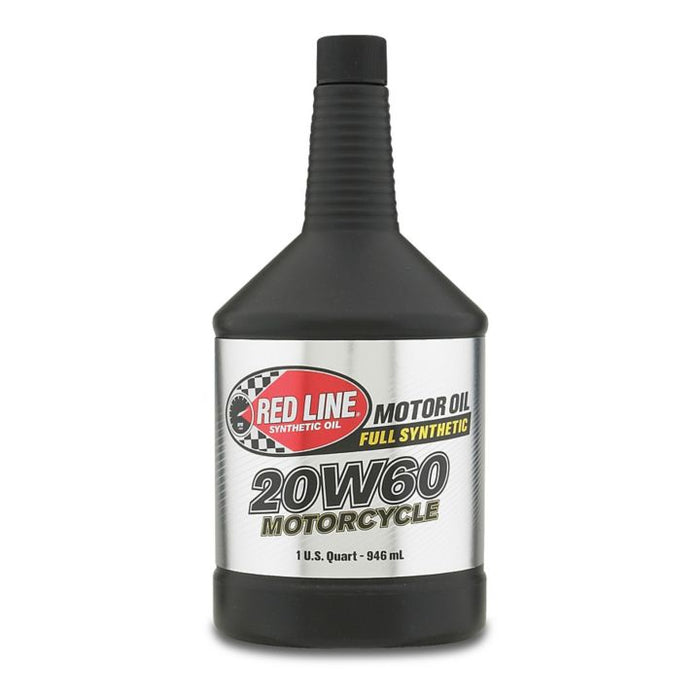 12604 Red Line Synthetic 20W60 Motorcycle Oil, 946-mL