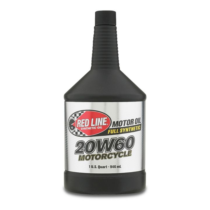 12604 Red Line Synthetic 20W60 Motorcycle Oil, 946-mL
