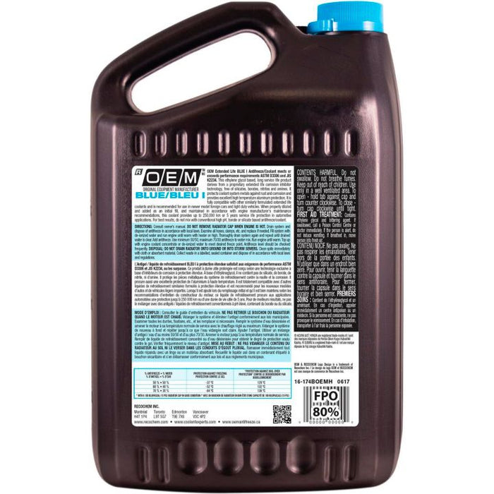 16-174BOEMH OEM Concentrated Anti-Freeze/Coolant, Honda/Acura/Subaru, 3.78-L