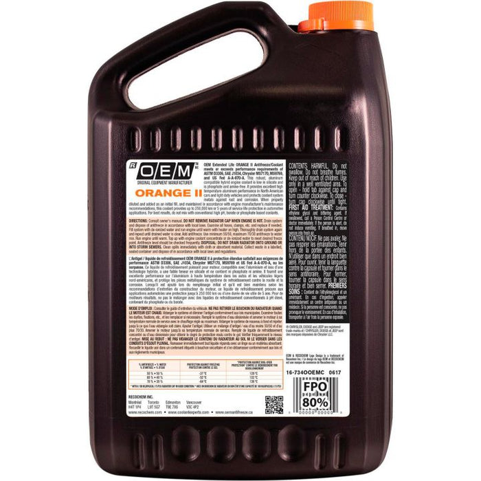 16-734OOEMC OEM Concentrated Anti-Freeze/Coolant, Chrysler/Jeep/Dodge, 3.78-L