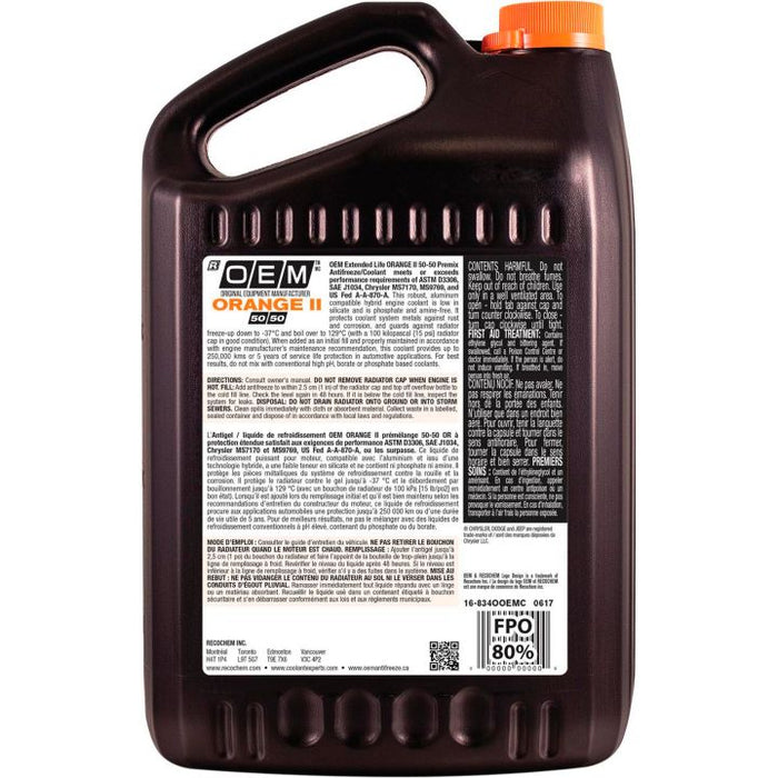 16-834OOEMC OEM Premixed Anti-Freeze/Coolant, Chrysler/Jeep/Dodge, 3.78-L