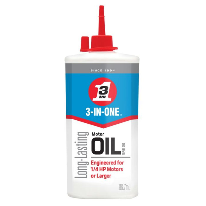 01045 3-in-One Long-Lasting Motor Oil, 88-mL