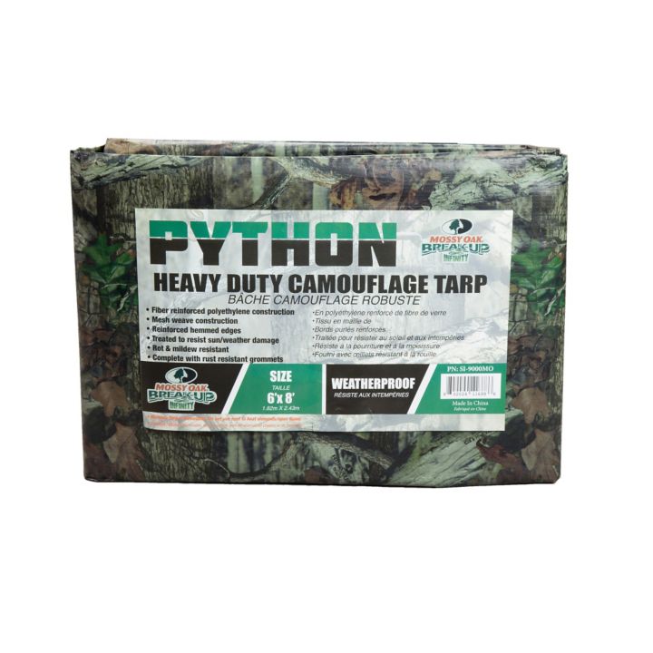 20030 Mossy Oak® Camo Poly Tarp,6 x 8-ft