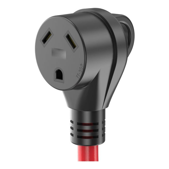 0408237 30 Amp Male To Female RV Power Extension Cord, 50-ft