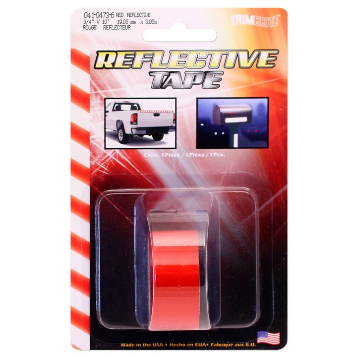 T1351 Trimbrite Reflective Tape, Red, 3/4-in x 10-ft