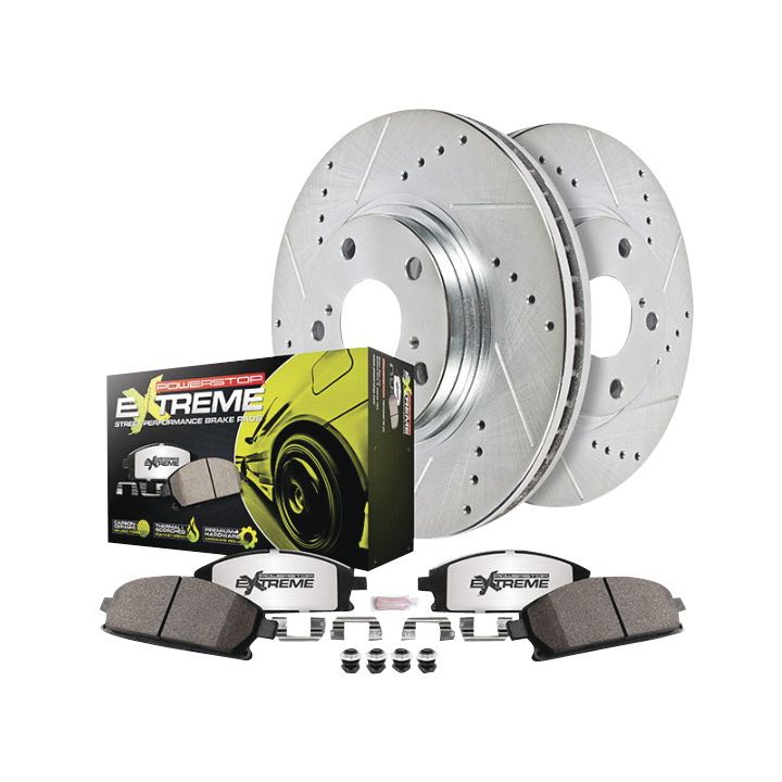 K398-26 Power Stop Z26 Street Warrior High Performance Brake Kit