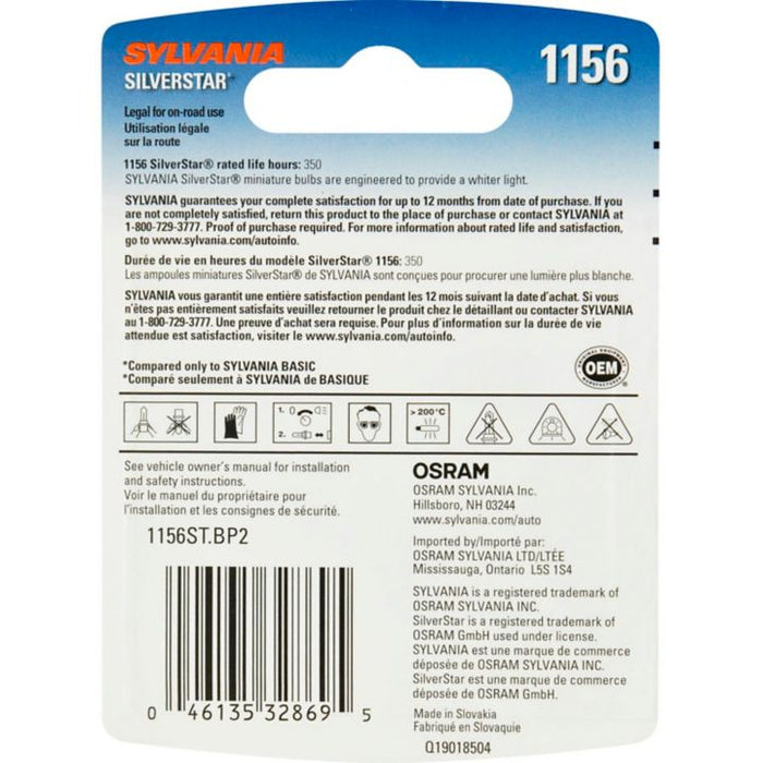 1156ST.BP2 1156 Sylvania SilverStar® Mini Bulbs