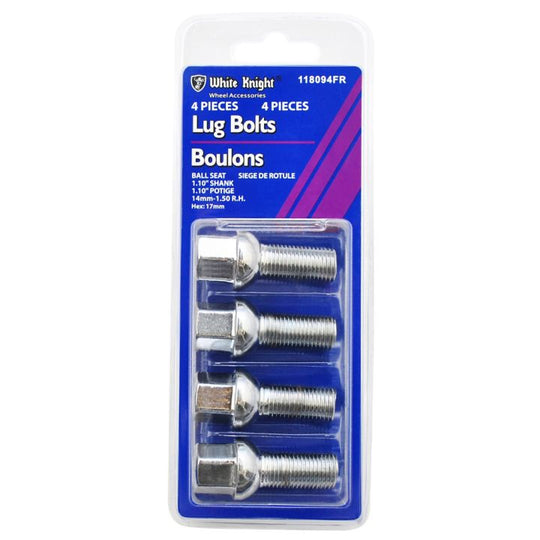 118094FR White Knight 118094FR Ball Seat Bolts, Chrome, 4-pk